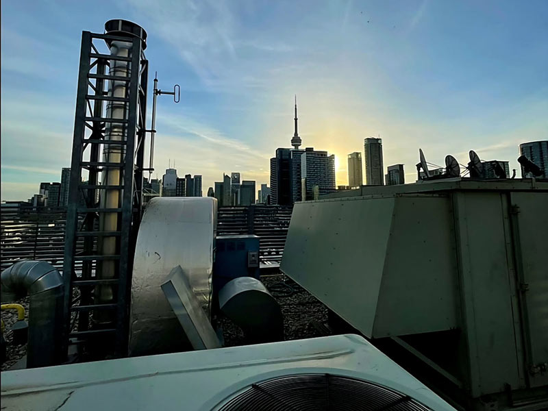 Cityscape at sunset Cityscape at sunset