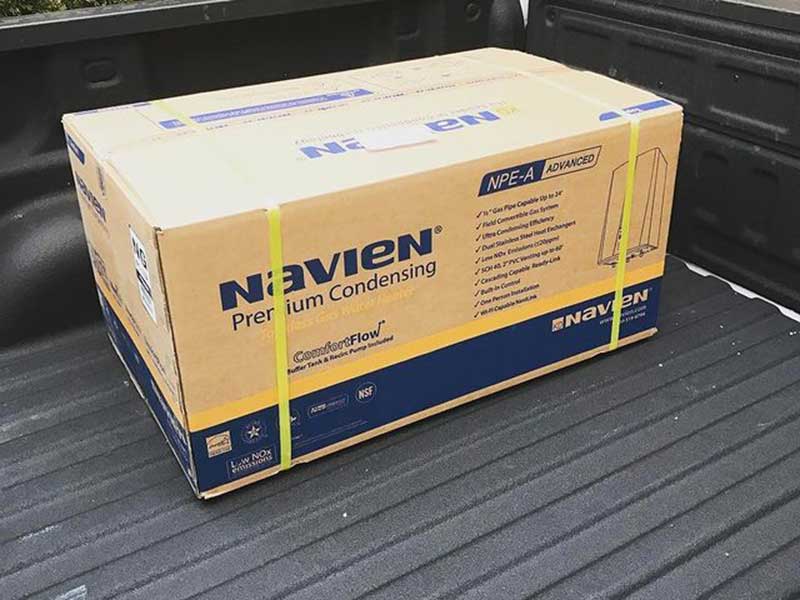 A New packed Navien Tankless Waterheater