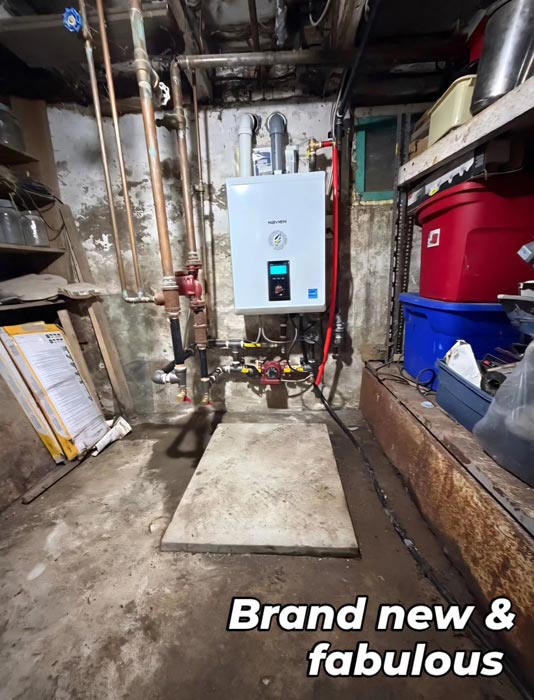 Replaced new boiler Replaced new boiler