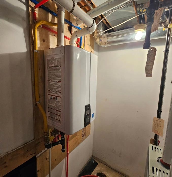 Wall-mounted tankless water heater Wall-mounted tankless water heater