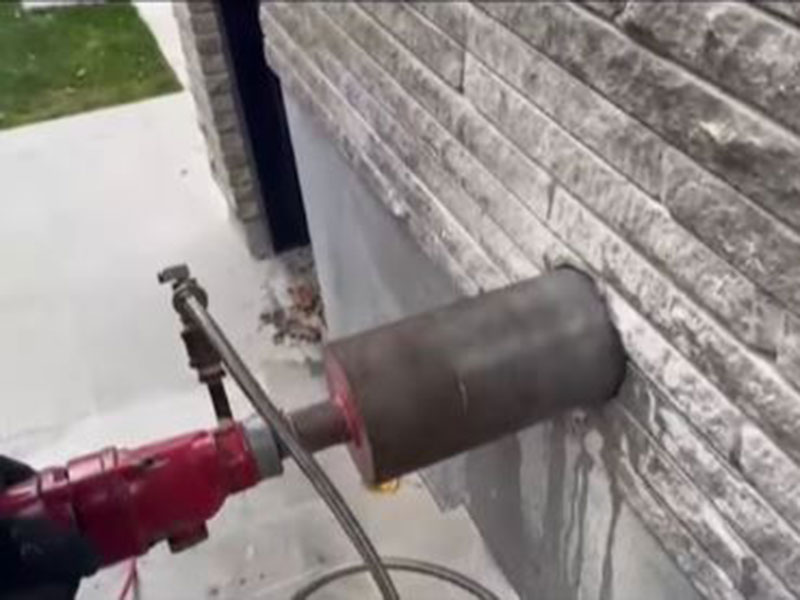 Drilling Hole in Concrete wall