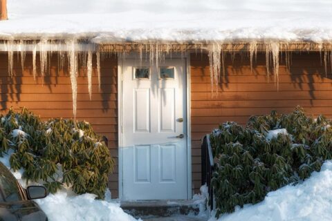 icicle fringe on door entrance