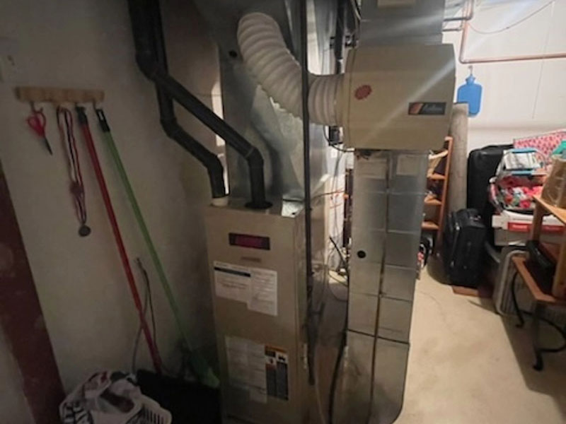 A basement Gas Furnace