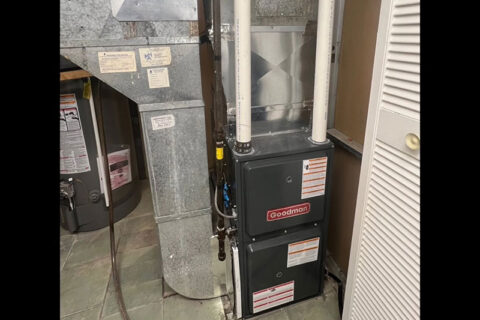 A goodman Furnace in the basement