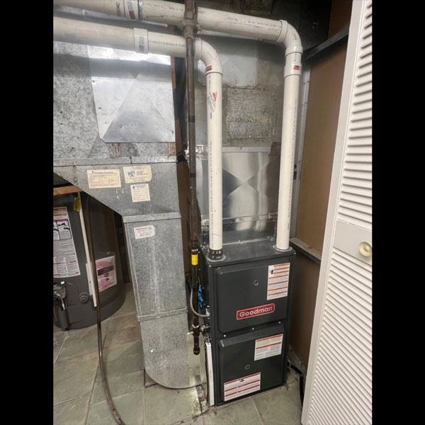 A goodman Furnace in the basement