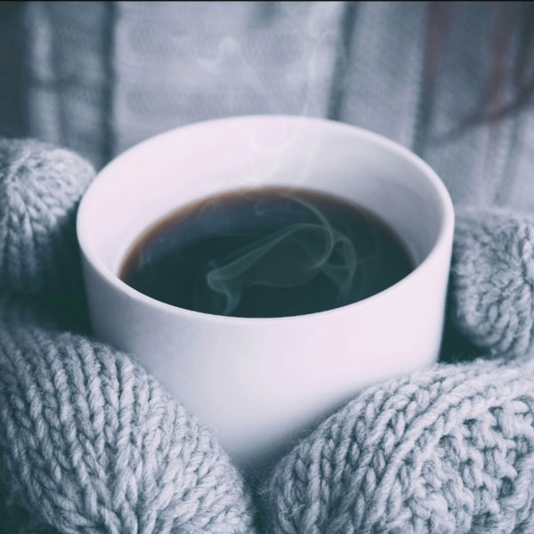 A hot coffee