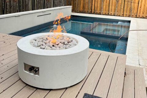 Bonefire and swimming